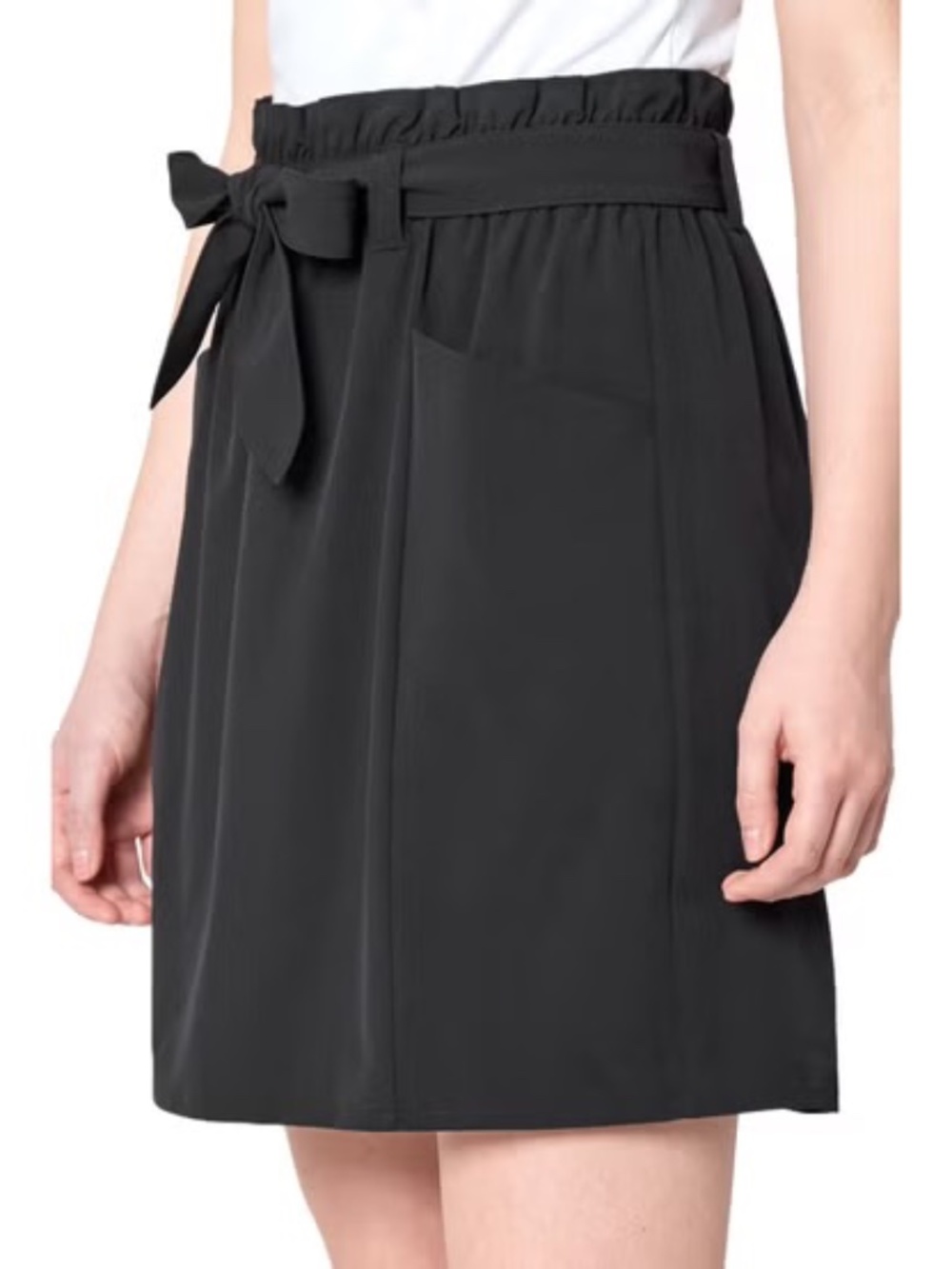 Mondetta Cargo High Waist Belted Moisture Wicking Skirt Size L Black